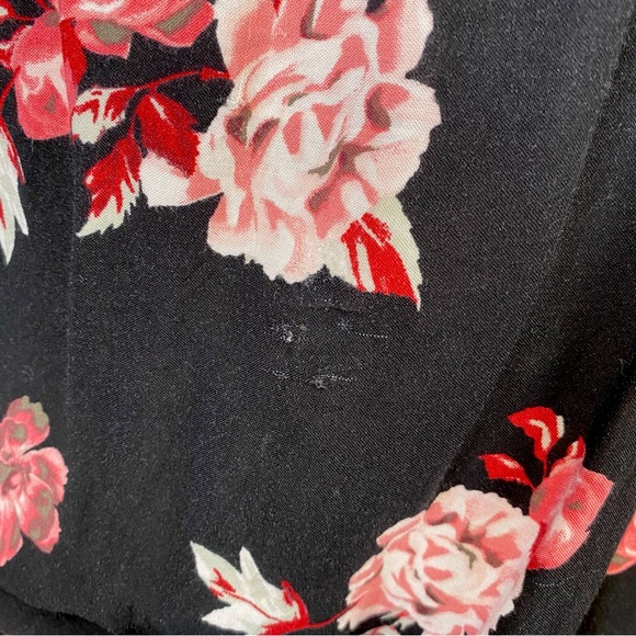 Womens Flower Printed Off Shoulder Ruffle Bardot Top • Small - Picture 7 of 7